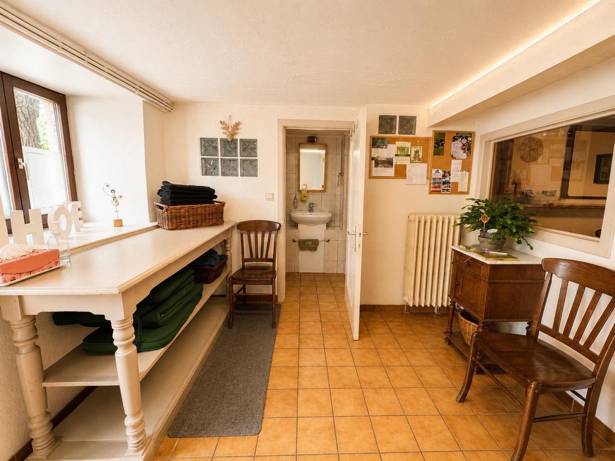 Salle d'eau et coin vasque